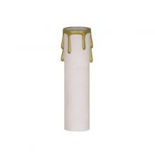 Satco Products Inc. 90/373 - 4 WHTE/GOLD DRIP STD. CANDLE