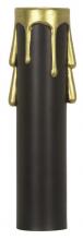 Satco Products Inc. 90/374 - 4 BLK/GOLD DRIP CAND. CANDLE