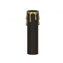 Satco Products Inc. 90/375 - 4 BLK/GOLD DRIP STD. CANDLE
