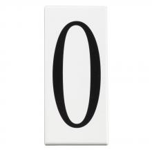 Kichler 4300 - Address Light Number 0 Panel White