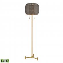 ELK Home D4693-LED - Bittar 61.5'' High 2-Light Floor Lamp - Aged Brass - Includes LED Bulbs