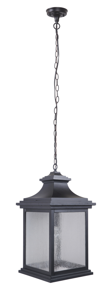 Gentry 1 Light Large Outdoor Pendant in Midnight