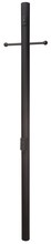 Craftmade Z8994-TB - 84" Fluted Direct Burial Post w/ Photocell & Convenience Outlet in Textured Black